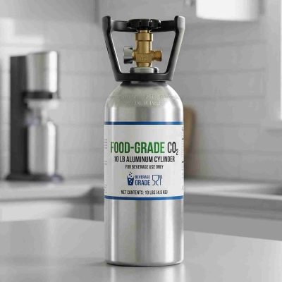 Food-Grade CO₂ Cylinder – 10 lb Aluminium (1)